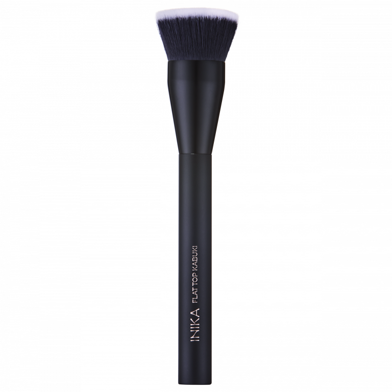 New Inika Organic Flat Top Kabuki Brush White Earth