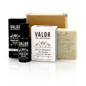 Shave With Valor Beard Tame + Wash [Small Gift Box]