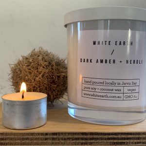 White Earth Candle – 60 hr Burn – Variety of Blends Available