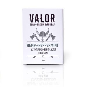 Shave With Valor Soap – Peppermint + Activated Hemp Workers Soap