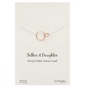 Father & Daughter Necklace – Always linked, forever loved