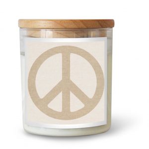 Peace Sign/Oatmeal Candle – Mali Fragrance