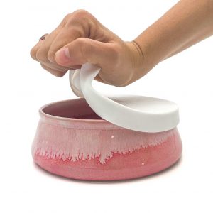 Raspberry Beret – Reusable Ceramic Travel Bowl with Lid