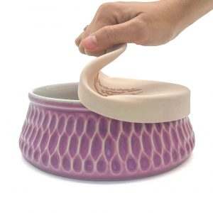 Lavender – Reusable Ceramic Travel Bowl with Lid