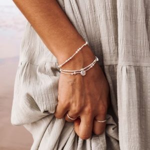 Love Letter E – Silver Bracelet