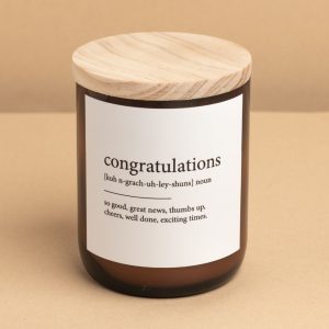 Congratulations Candle – cheers, well done