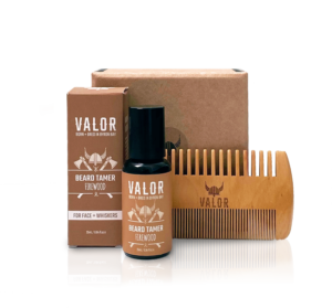 Shave With Valor – Beard Duo –  Beard Tamer + Comb Set
