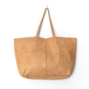 Unlined Leather Tote – Natural