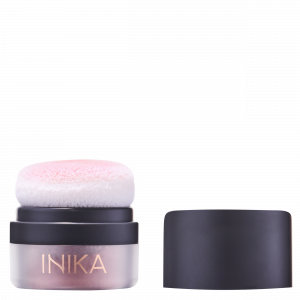 New –  INIKA Organic Mineral Blush Puff Pot (Rosy Glow)