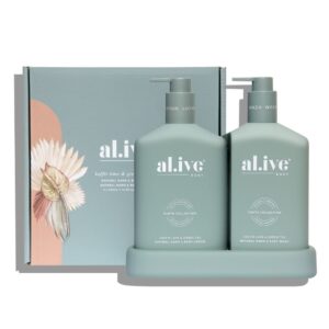 al.ive body Body Wash and Lotion Duo – Kaffir Lime & Green Tea