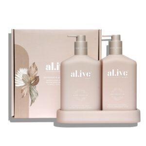 al.ive body Body Wash and Lotion Duo – Applewood and Goji Berry