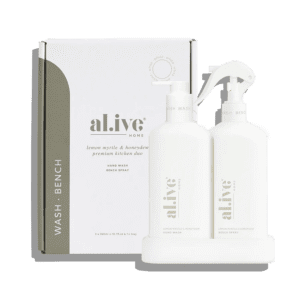Al.ive Kitchen Duo – Hand Wash & Bench Spray – Lemon Myrtle & Honeydew