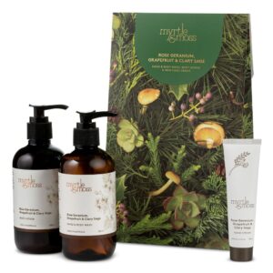 Myrtle & Moss Christmas Trio – Rose Geranium, Grapefruit & Clary Sage