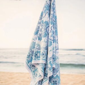 Premium Beach Towel – Moroccan Vintage Blue L