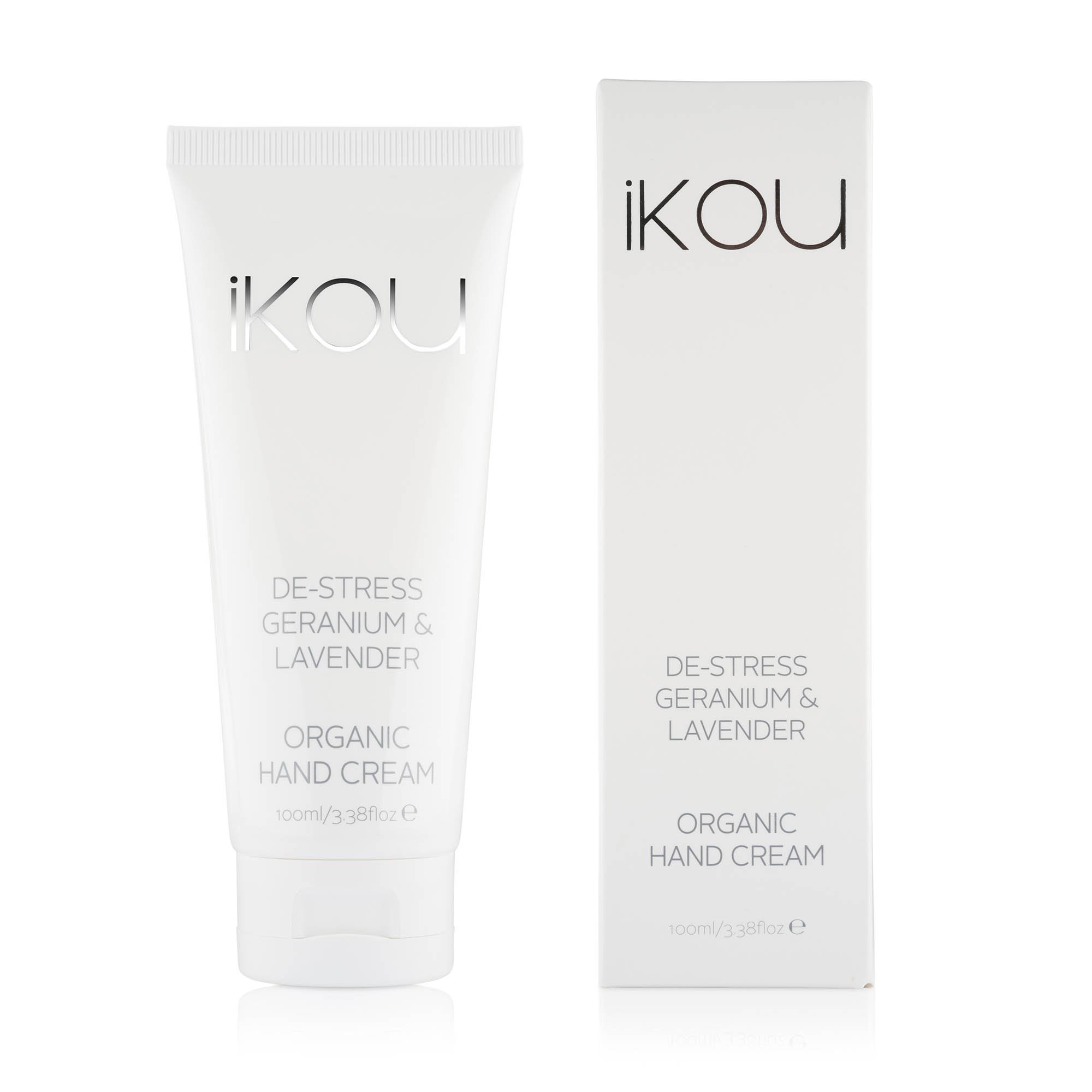 iKOU De-Stress Geranium & Lavender Organic Hand Cream