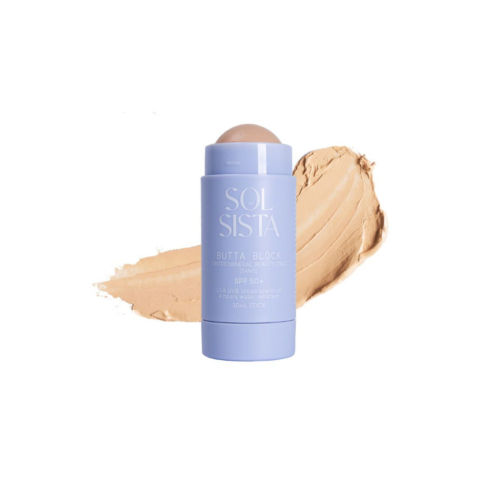 SOL SISTA Butta Block Tinted Mineral SPF 50+ Sunscreen Balm - Image 3