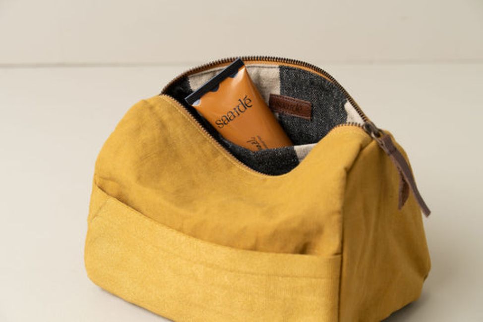 SAARDE -Journey Cotton Canvas Toiletry Bag - Image 4
